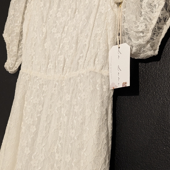 NEW! White Vintage Baby Doll Dress - Picture 7 of 9